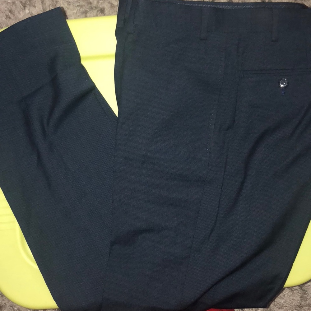Mens Calvin Klein Navy Blue Dress Pants 36x32